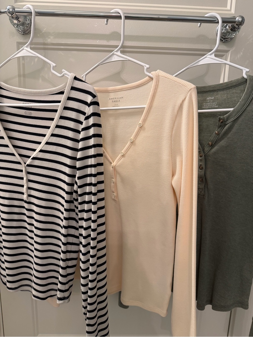 3 American Eagle Outfitters Henley tops